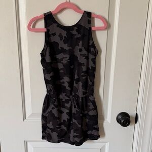 All in Motion Kids Camo Romper - Black and Gray